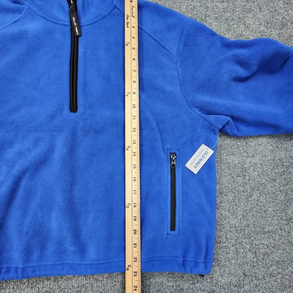 Old Navy Fleece Pullover Men XL Blue 1/2 Zip Moon Dance '94 Reissue Gorpcore NEW - Picture 6 of 10